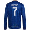 Maglia da Calcio a Maniche Lunghe Real Madrid Eden Hazard 7 Trasferta 2021-22 per Uomo